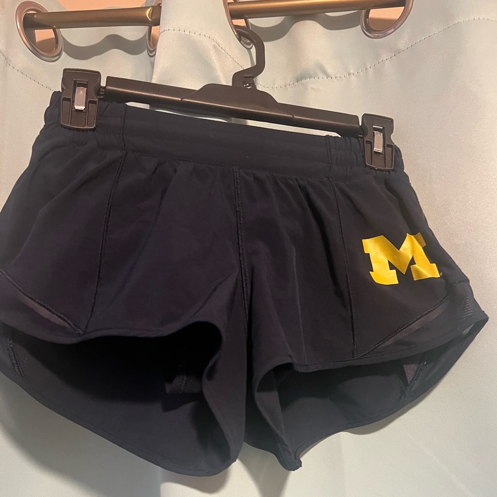 Women's Navy Lululemon Blue Athletic Shorts